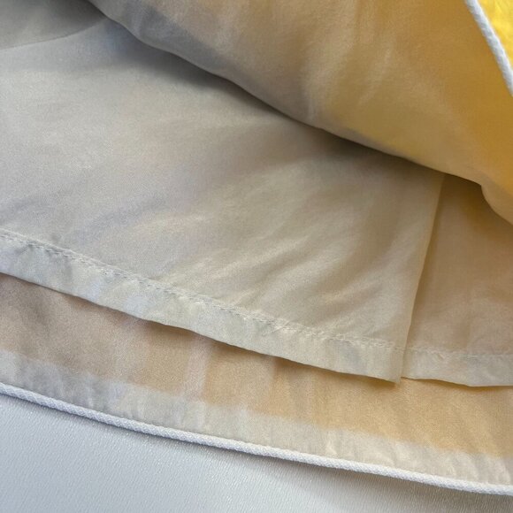 Balenciaga Color Block Skirt Size 38 Striped White Yellow Black Mini - Picture 3 of 7